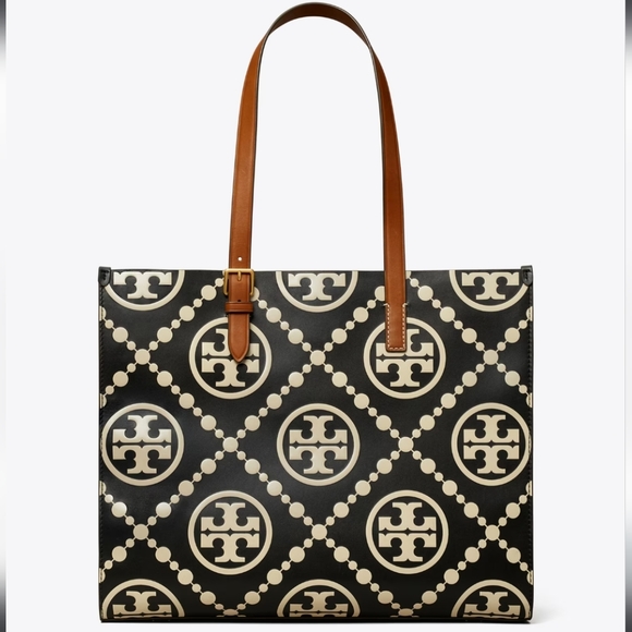 Tory Burch Monogram Leather Tote - Picture 10 of 15